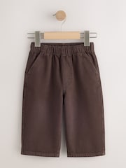 Brown Pull On Wide Leg Trousers 2 Pack (3mths-7yrs) - Image 4 of 6