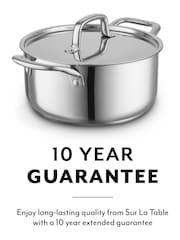 Sur La Table Stainless Steel Casserole with Lid 24cm - Image 3 of 5