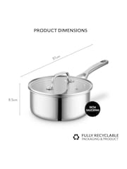 Sur La Table Stainless Steel Saucepan with Lid 18cm - Image 2 of 5