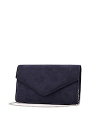 Lunar Blue Phillipa/Pia Fuchsia Clutch with Detachable Strap - Image 4 of 5
