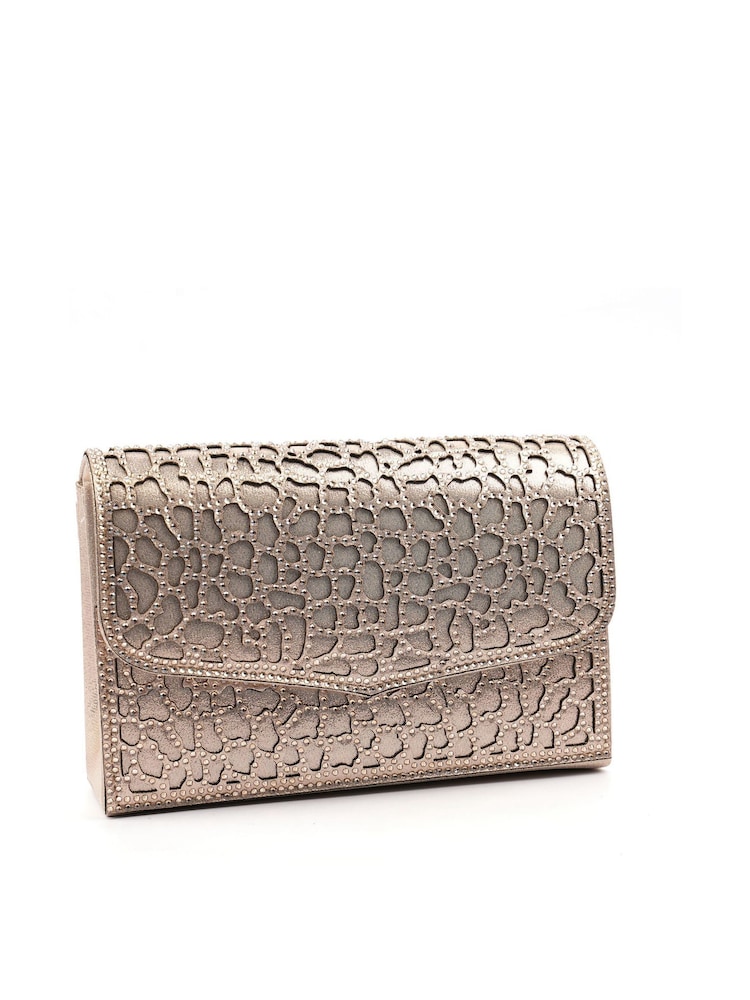 Oro - Lunar Ramona Clutch with Detachable Strap - Imagen 1 de 3