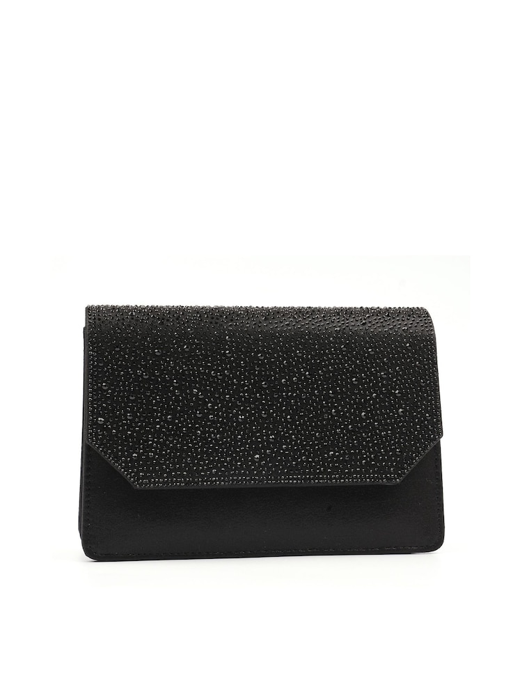 Lunar Black Rihanna Clutch with Detachable Strap - Image 1 of 3 Lunar Black Rihanna Clutch with Detachable Strap - Image 1 of 3