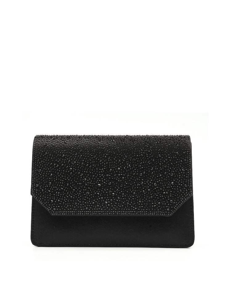 Lunar Black Rihanna Clutch with Detachable Strap - Image 2 of 3 Lunar Black Rihanna Clutch with Detachable Strap - Image 2 of 3