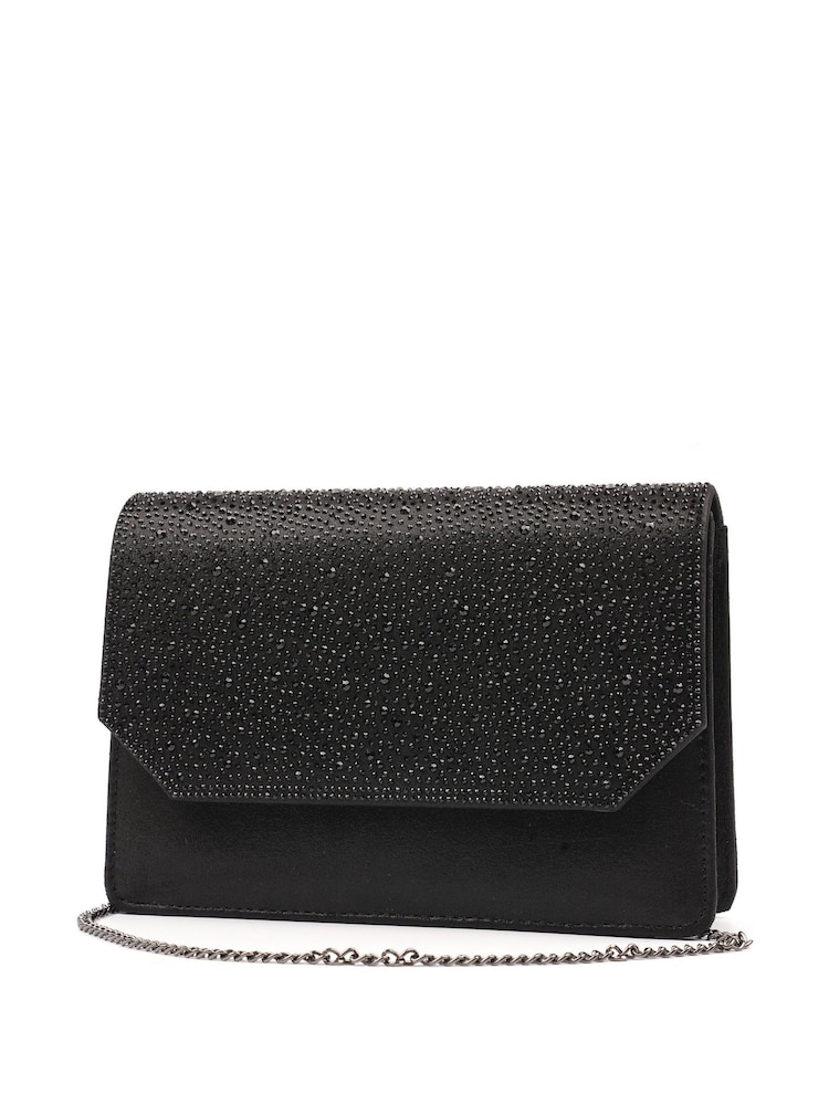 Lunar Black Rihanna Clutch with Detachable Strap - Image 3 of 3 Lunar Black Rihanna Clutch with Detachable Strap - Image 3 of 3