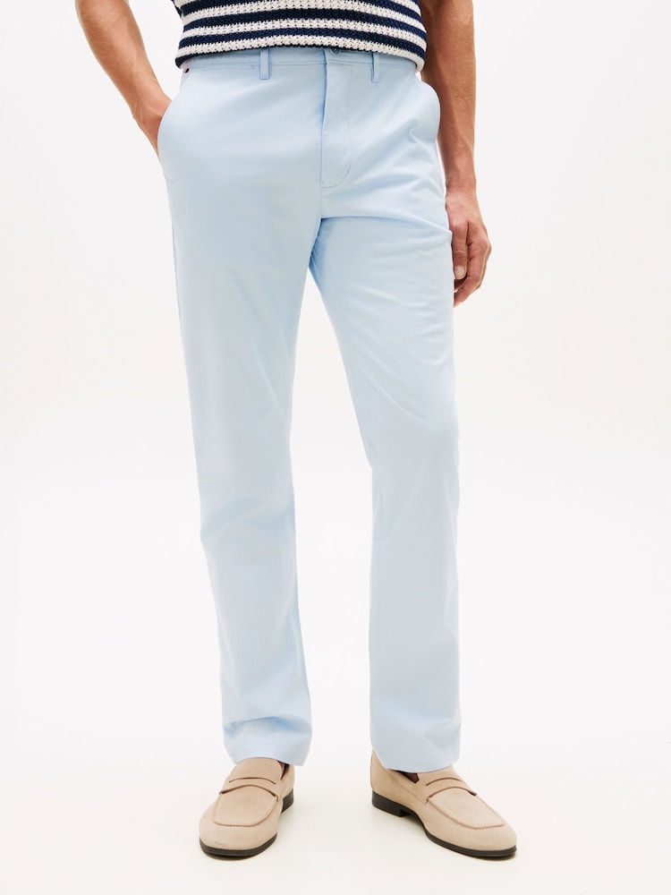 Tommy Hilfiger Blue Denton Straight Leg Twill Chinos - Image 1 of 5