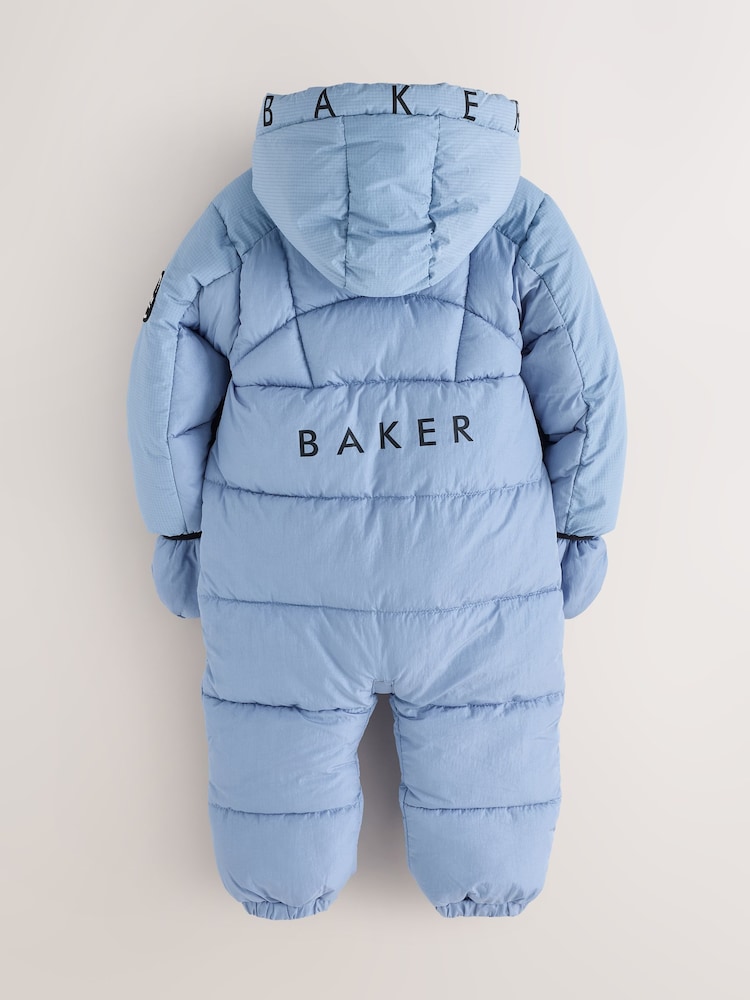 modra - Baker by Ted Baker Shower Resistant Padded Snowsuit - Slika 2 iz 6