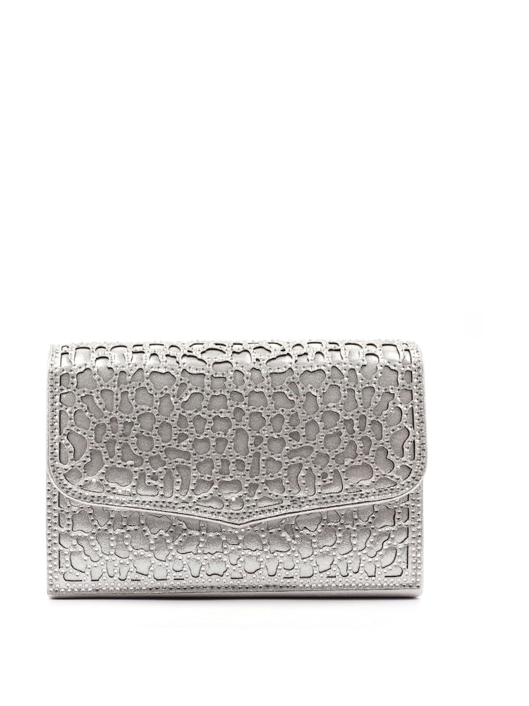 Plata - Lunar Ramona Clutch with Detachable Strap - Imagen 2 de 5