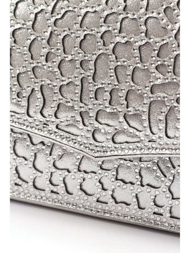 Plata - Lunar Ramona Clutch with Detachable Strap - Imagen 5 de 5