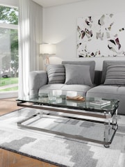 Centrepiece Silver Beaumont Rectangular Coffee Table - Image 1 of 4