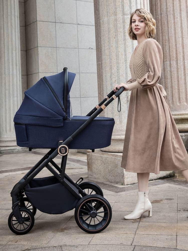 Babymore Midnight Blue Chia Travel System Coco with Base - Image 1 of 6 Babymore Midnight Blue Chia Travel System Coco with Base - Image 1 of 6