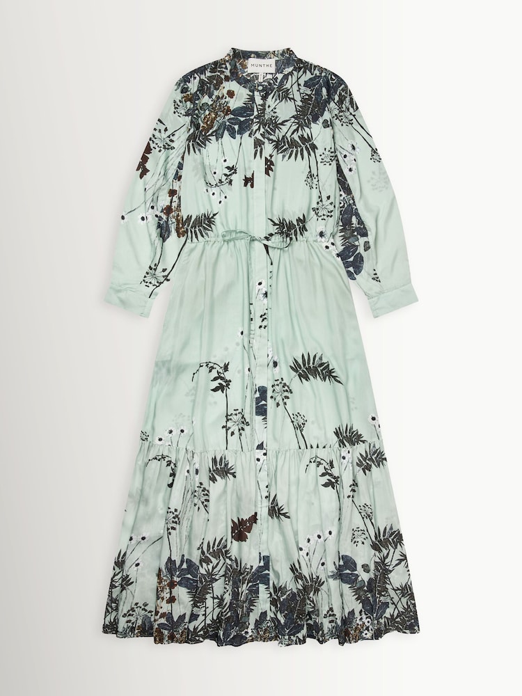 MUNTHE Bernadette Floral Print Midi Light Green Dress - Imagen 6 de 6 MUNTHE Bernadette Floral Print Midi Light Green Dress - Imagen 6 de 6