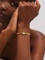 Jon Richard Gold Tone Waterproof Multi Colour Evil Eye Bangle - Image 2 of 3