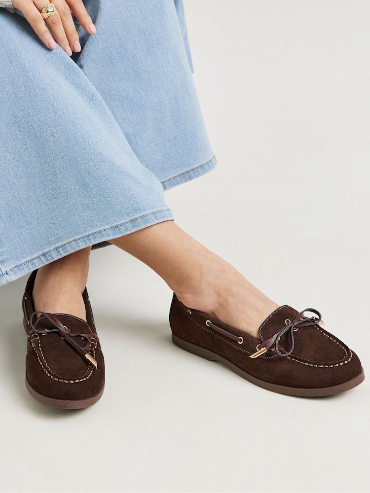 בצבע חום בהיר - Simply Be Boat Shoes - תמונה 1 מתוך 4