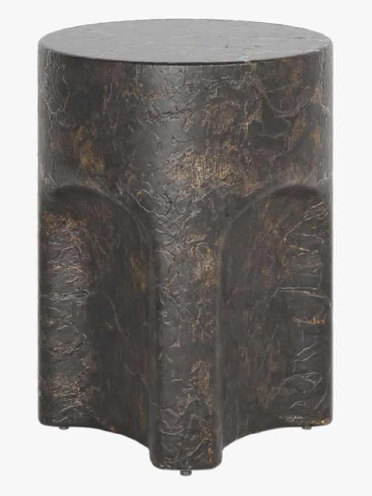 Abigail Ahern Brown Slate Pinch Side Table - Image 2 of 4