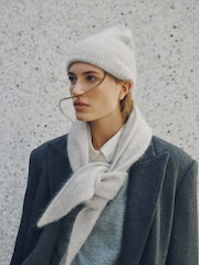 Grey N.Premium Cashmere Beanie Hat - Image 2 of 7