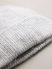 Grey N.Premium Cashmere Beanie Hat - Image 6 of 7