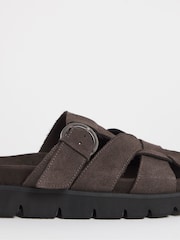 Simply Be Brown Woven Closed Toe Mules - Image 4 of 4