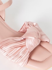 Simply Be Pink Side Bow Low Block Heels - Image 4 of 4