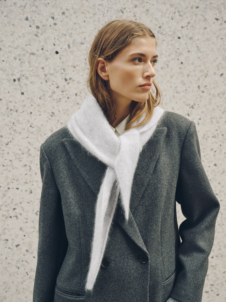 Grey N.Premium Triangle Scarf - Image 1 of 8