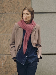 Burgandy/Red N.Premium Triangle Scarf - Image 2 of 8