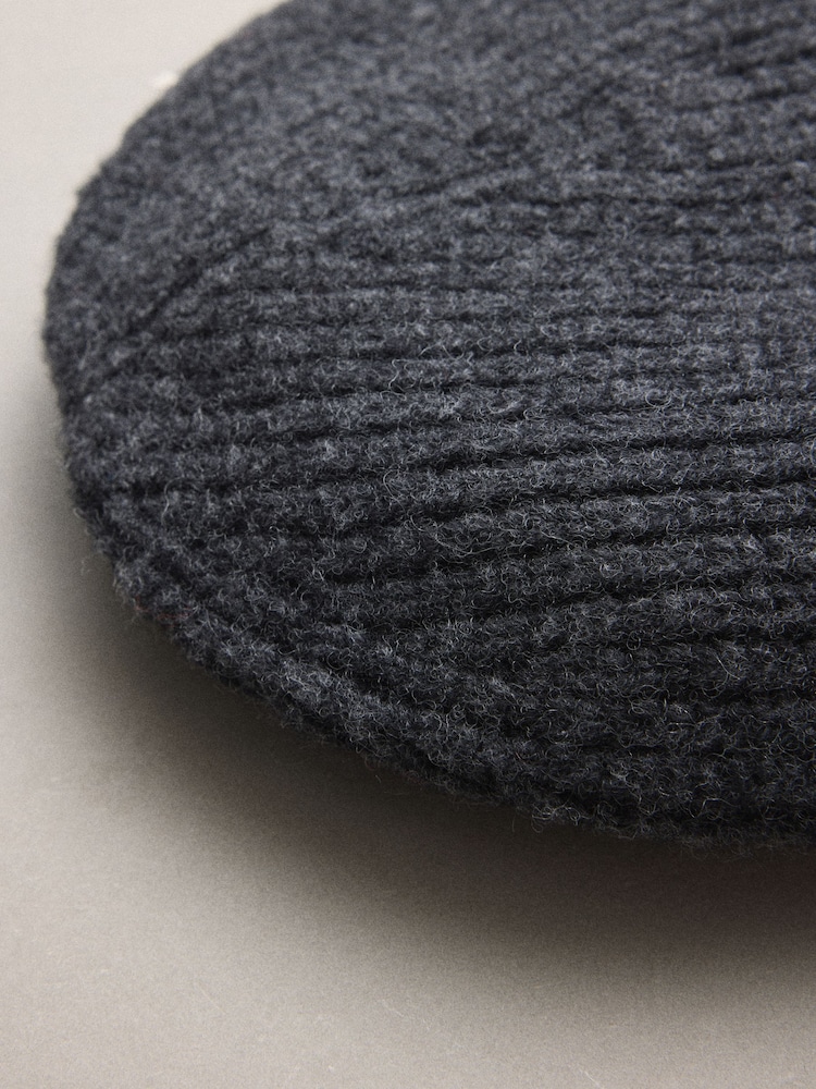 Charcoal Grey N.Premium Cashmere Beanie Hat - Image 2 of 3
