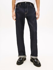 Tommy Jeans Blue Selvedge Regular Straight Leg Jeans - Image 1 of 5