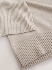 Oatmeal N.Premium Cashmere Scarf Tank Cover-Up - Image 7 of 8
