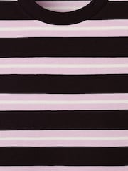 Mango Brown Stripe Short Sleeve T-Shirt - Image 5 of 6