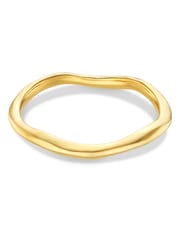 Orelia London Gold Tone Polished Hammered Bangle - Image 1 of 3