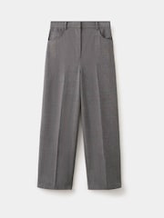 Mango Grey Check Straight Leg Trousers - Image 4 of 5