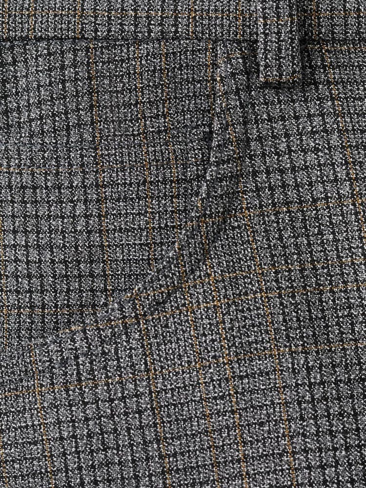 Mango Grey Check Straight Leg Trousers - Image 5 of 5 Mango Grey Check Straight Leg Trousers - Image 5 of 5