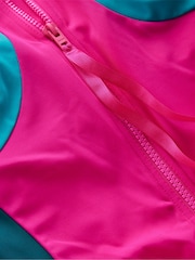 Boden Pink Piped Sporty Swimsuit - Image 6 of 6