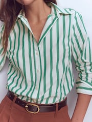 Boden Green Sienna Cotton Shirt - Image 2 of 6