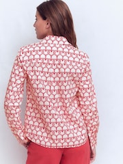 Boden Red Sienna Cotton Shirt - Image 3 of 5