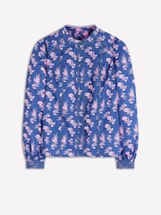 Boden Blue Rhea Trim Detail Cotton Top - Image 5 of 5