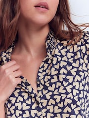 Boden Blue Effie Smocked Detail Shirt - Image 2 of 6