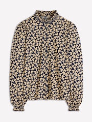 Boden Blue Effie Smocked Detail Shirt - Image 6 of 6