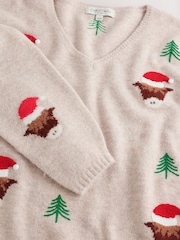 Neutral Hamish Family Matchback Christmas Jumper - Image 7 of 8