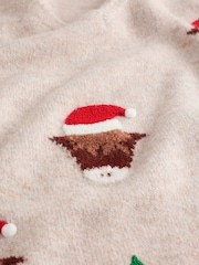Neutral Hamish Family Matchback Christmas Jumper - Image 8 of 8