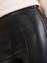 Love & Roses Black Faux Leather Skinny Trousers - Image 6 of 6
