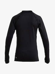 Quiksilver Black Everyday UPF50 Long Sleeve Logo Rash Vest - Image 2 of 2