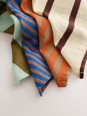 Bright Stripes Baby Muslins Cloths 4 Pack - Image 3 of 4