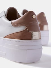 Mint Velvet White Ellie Platform Trainers - Image 6 of 6