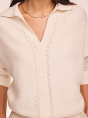 Mint Velvet White Wool Blend Knit Jumper - Image 4 of 8