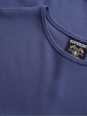 Μπλε - Superdry Athletic Essential Κοντομάνικο μπλουζάκι - Εικόνα 7 από 7