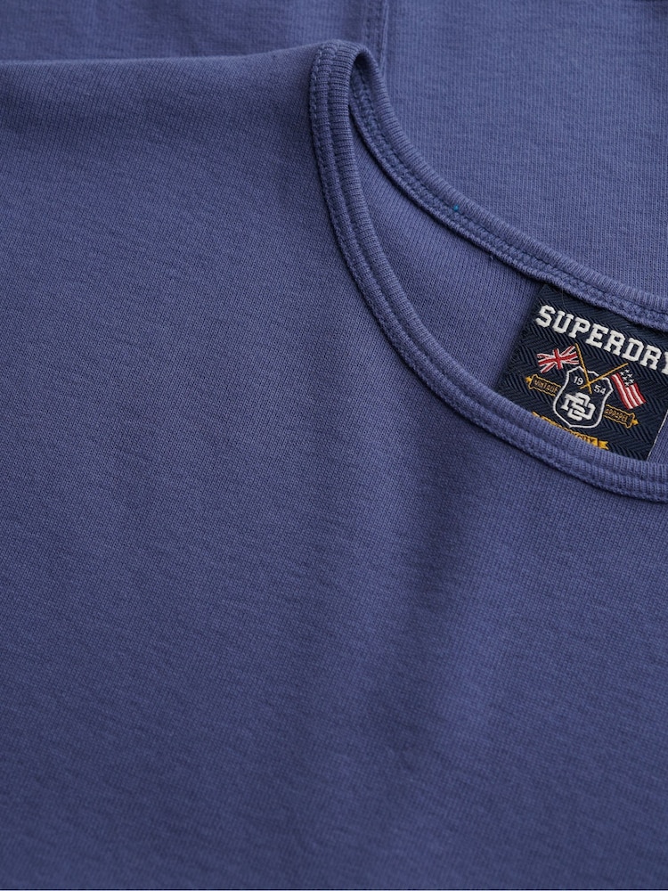 Μπλε - Superdry Athletic Essential Κοντομάνικο μπλουζάκι - Εικόνα 7 από 7