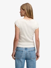 Superdry White Athletic Essential Square Neck T-Shirt - Image 2 of 7