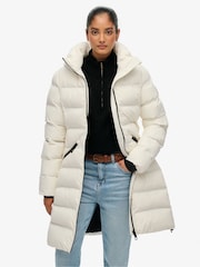 Superdry White City Mid Padded Jacket - Image 5 of 9