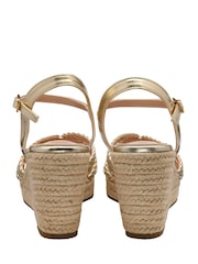 Ravel Geflochtene Riemensandalen mit Keilabsatz - Bild 3 von 4