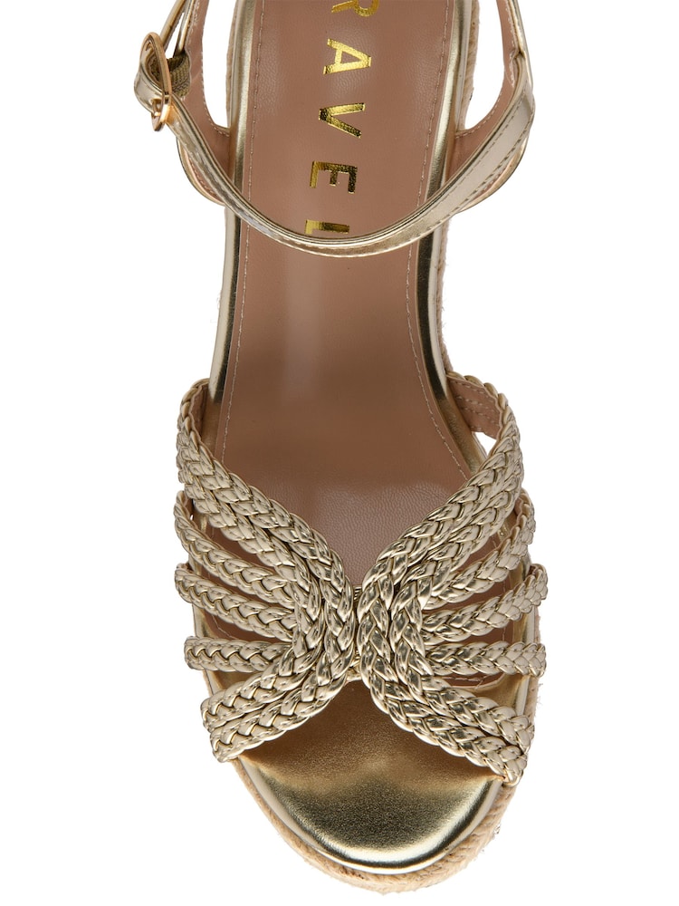 Ravel Geflochtene Riemensandalen mit Keilabsatz - Bild 4 von 4